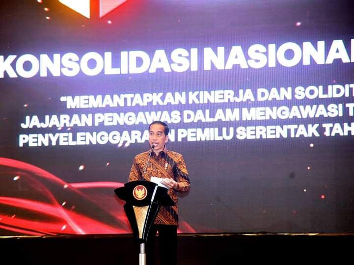 Empat Arahan Presiden Jokowi dalam Konsolidasi Nasional Bawaslu