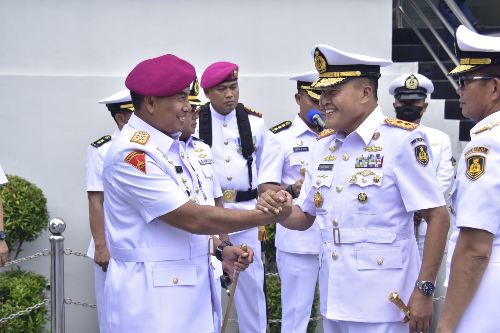 Komandan Korps Marinir Hadiri Sertijab Komandan Seskoal