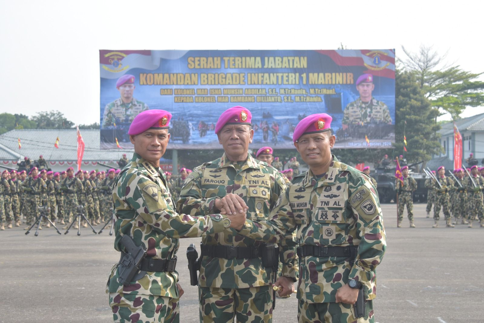 Pimpin Upacara Sertijab, Brigjen TNI Umar Farouq Ucapkan Terima Kasih Dan Selamat Datang Kepada Pejabat Baru