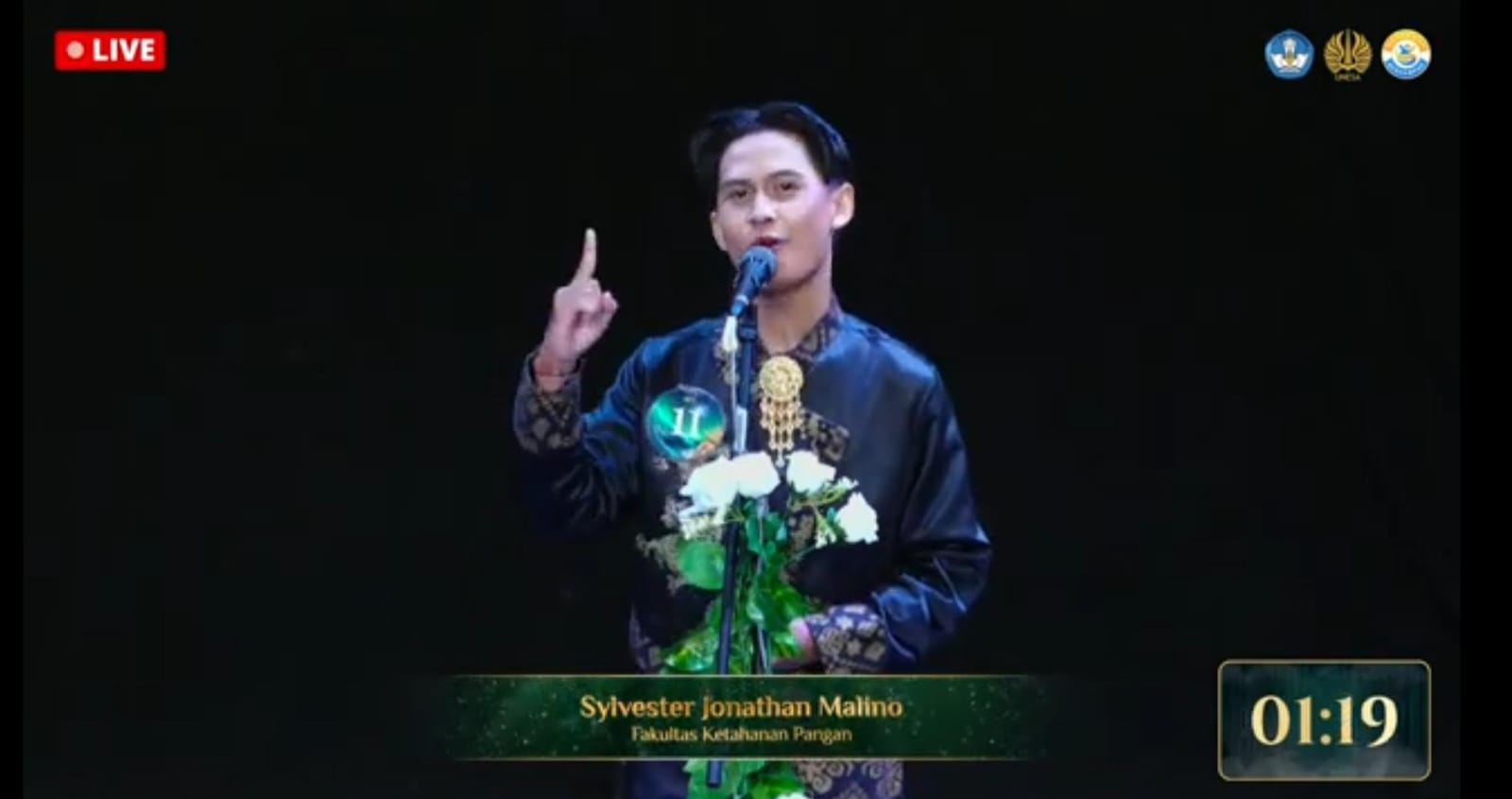 Sylvester Jonathan, Mahasiswa Fakultas Ketahanan Pangan Sabet Juara II Putra Unesa 2025, Ini Profilnya !
