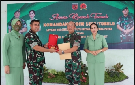 Sertijab, Dandim 1508 Tobelo Resmi Dijabat Letkol Inf Davit Sutrisno Sirait