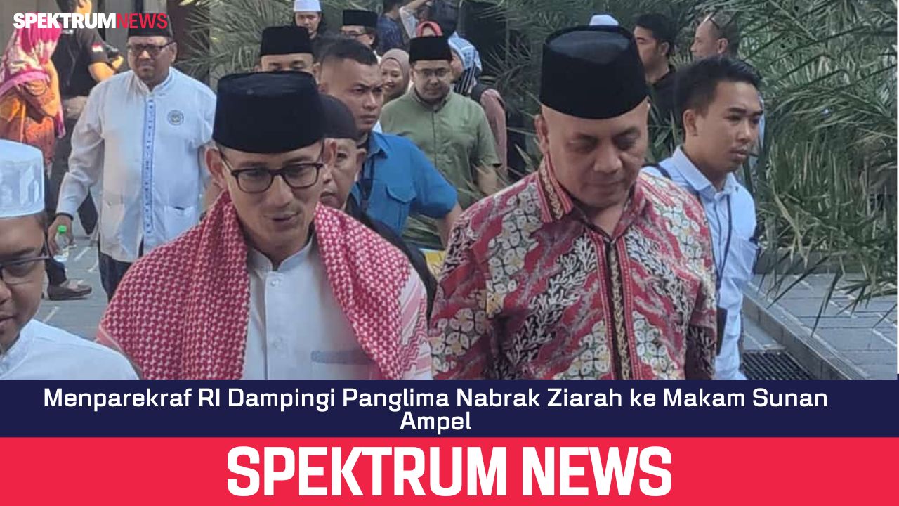 Menparekraf RI di Dampingi Panglima Nabrak Ziarah ke Makam Sunan Ampel