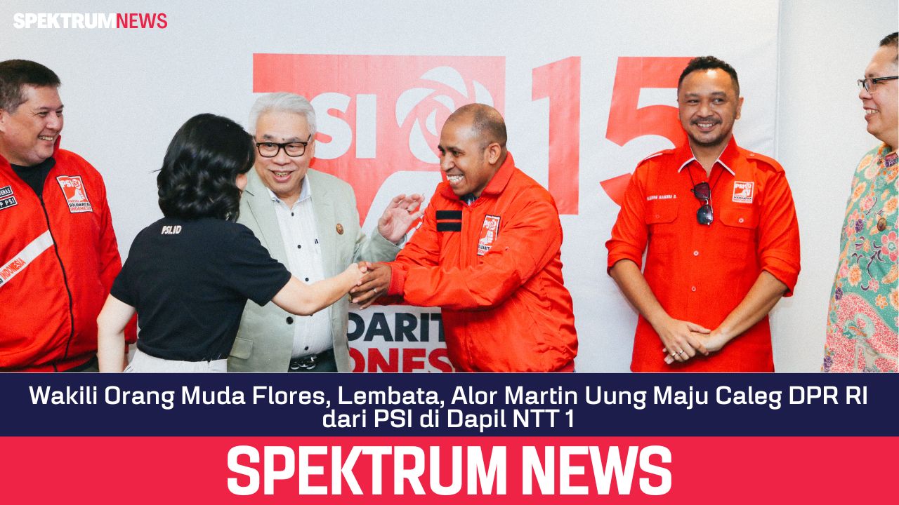 Wakili Orang Muda Flores, Lembata, Alor Martin Uung Maju Caleg DPR RI dari PSI di Dapil NTT 1