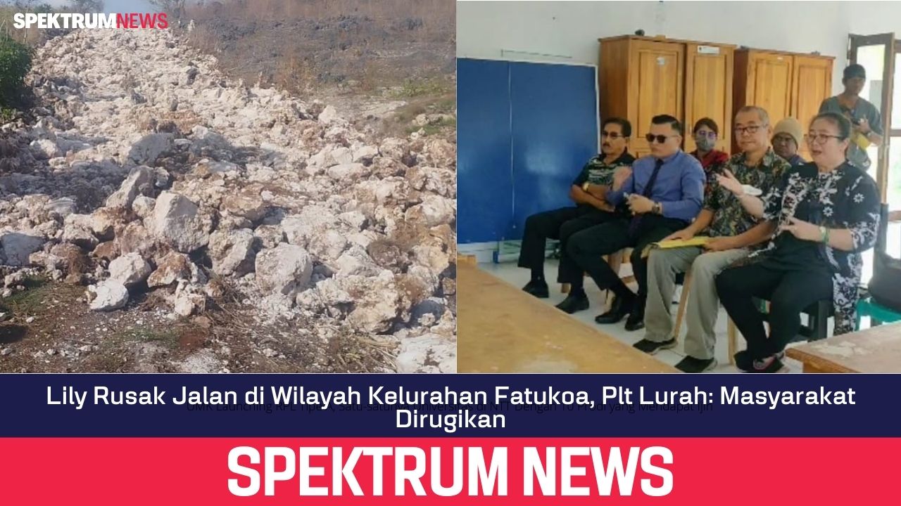 Lily Rusak Jalan di Wilayah Kelurahan Fatukoa, Plt Lurah: Masyarakat Dirugikan