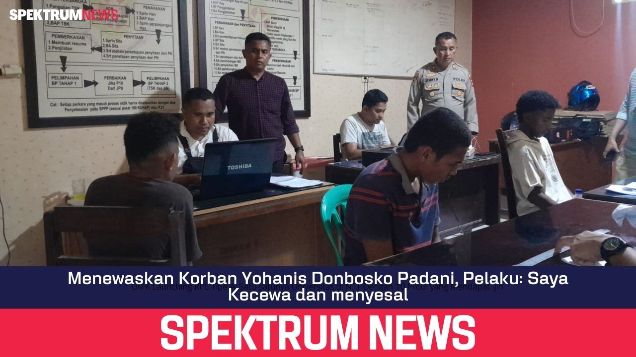 Menewaskan Korban Yohanis Donbosko Padani, Pelaku: Saya Kecewa dan menyesal